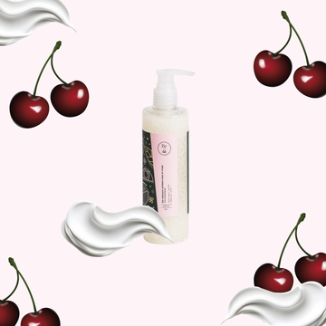 Gel nettoyant corporel St-Valentin-Cerise & crème