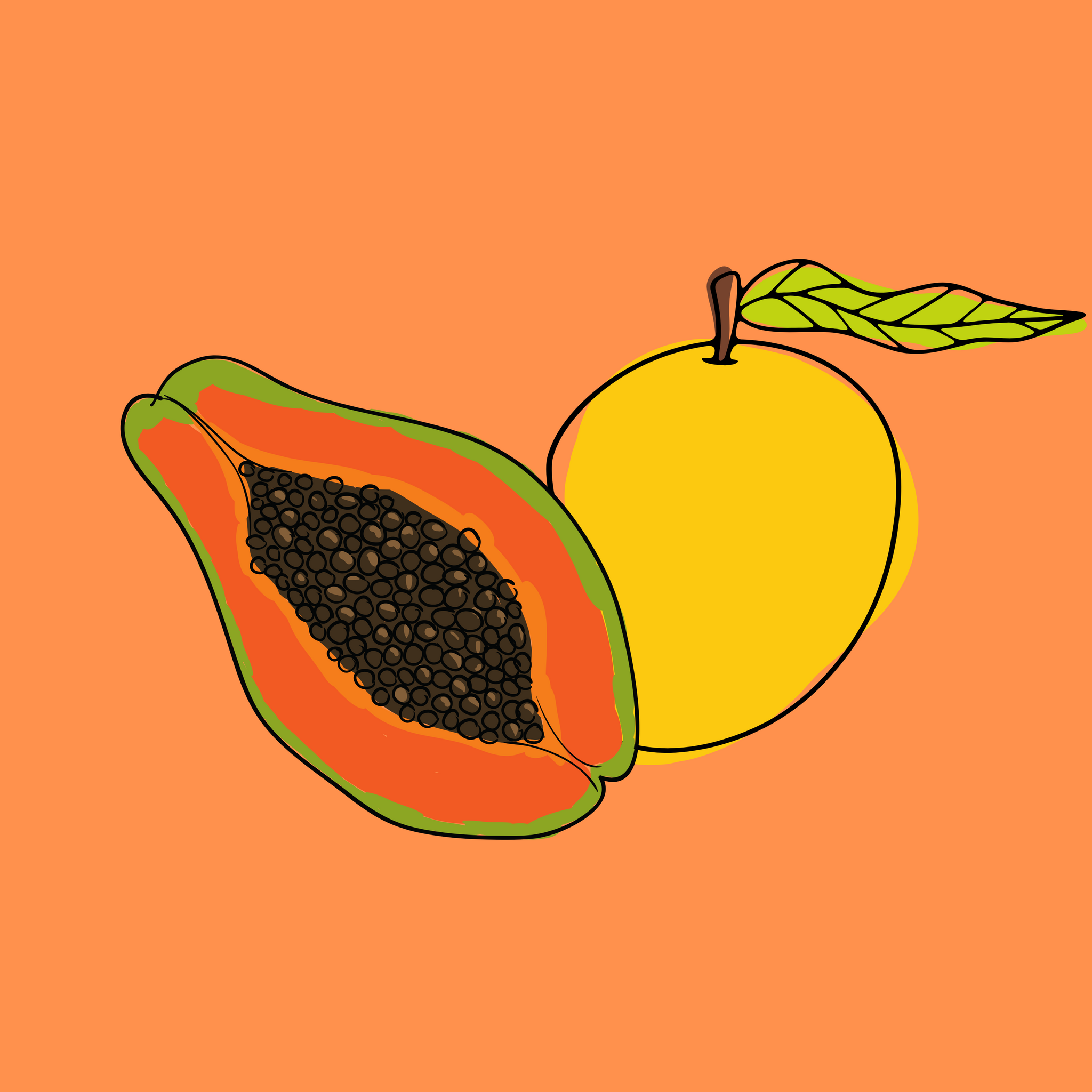Exfoliant corporel mangue & papaye