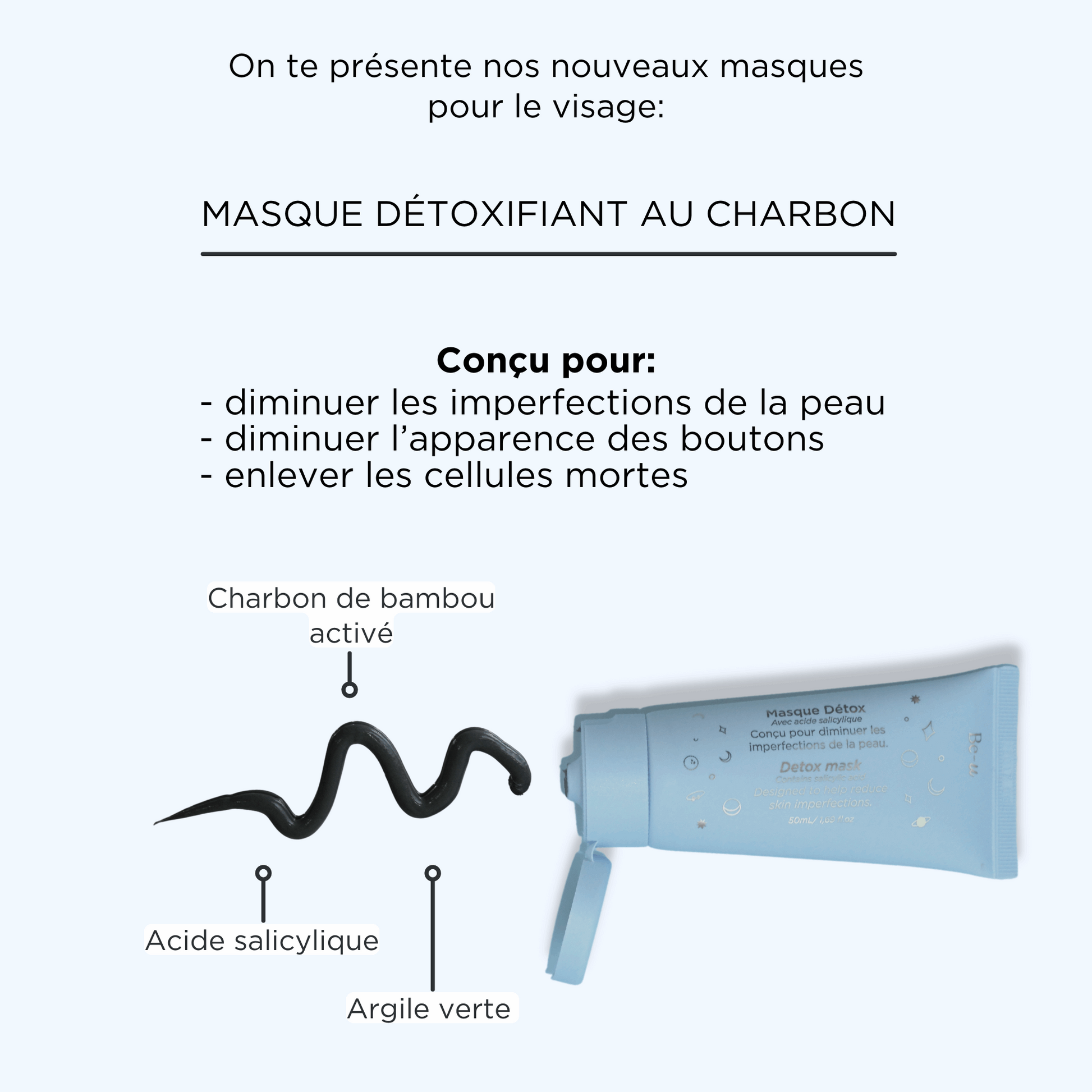 Masque Détoxifiant au Charbon activé